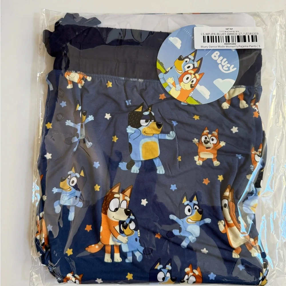 Little Sleepies Bluey Dance Mode Women's Pants - Picture 2 of 5